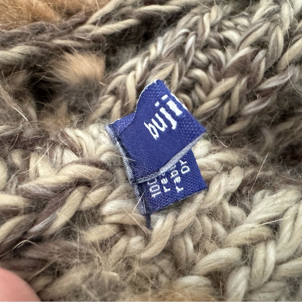 Bujibaja Rabbit Fur Scarf - Picture 5 of 5